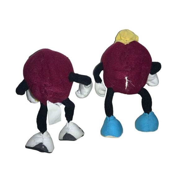 Lot of 2 Vintage Applause CALIFORNIA RAISINS Plush Doll Figures Posable 1988 - Picture 5 of 7